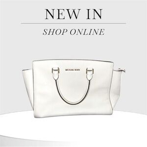 Michael Kors White Satchel Bag